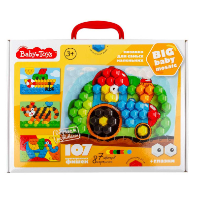 Мозаика для самых маленьких Трактор 107 элементов Десятое Королевство 02519 1